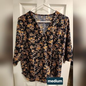 Floral V-Neck Dress